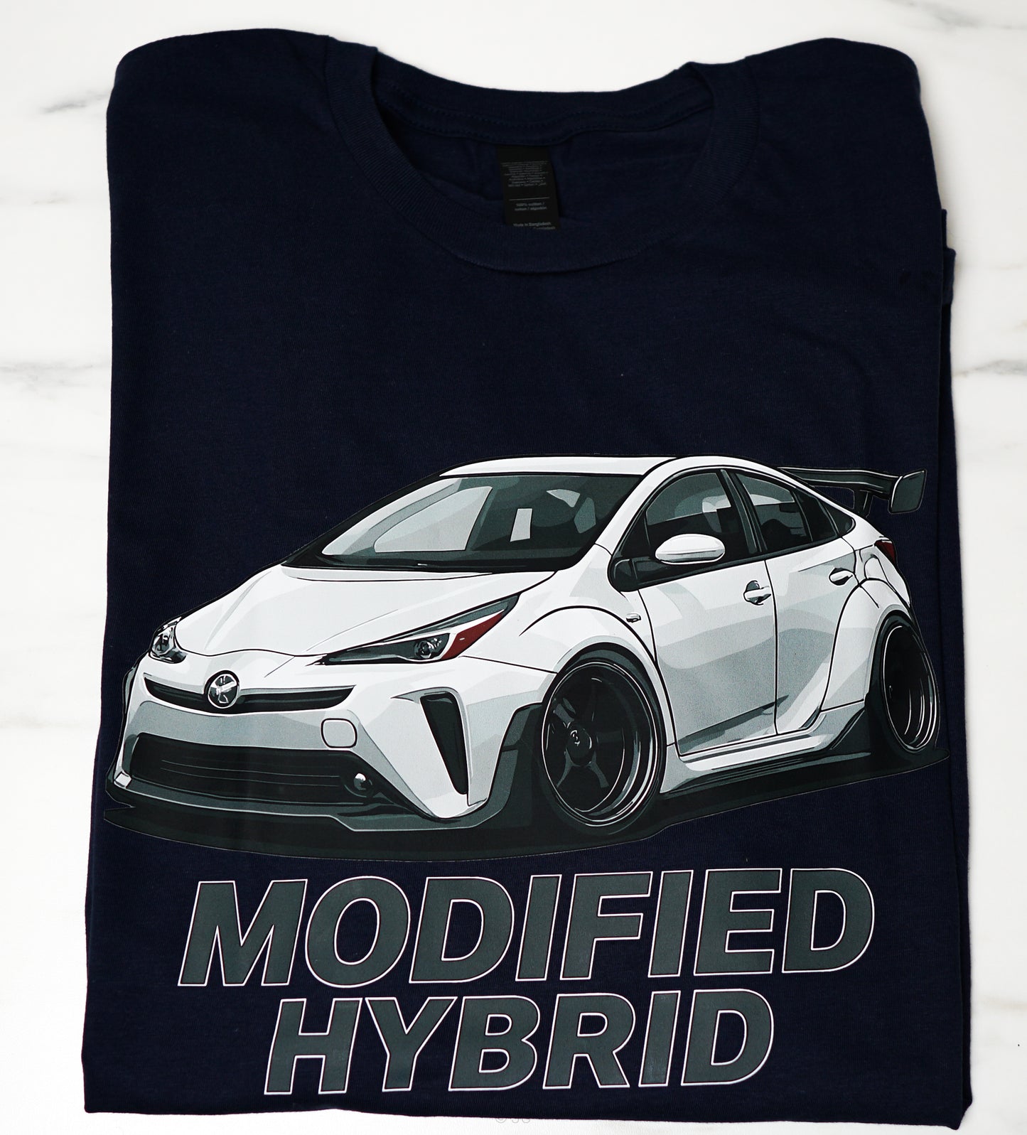 Modified Hybrid Widebody Prius T-Shirt – Navy