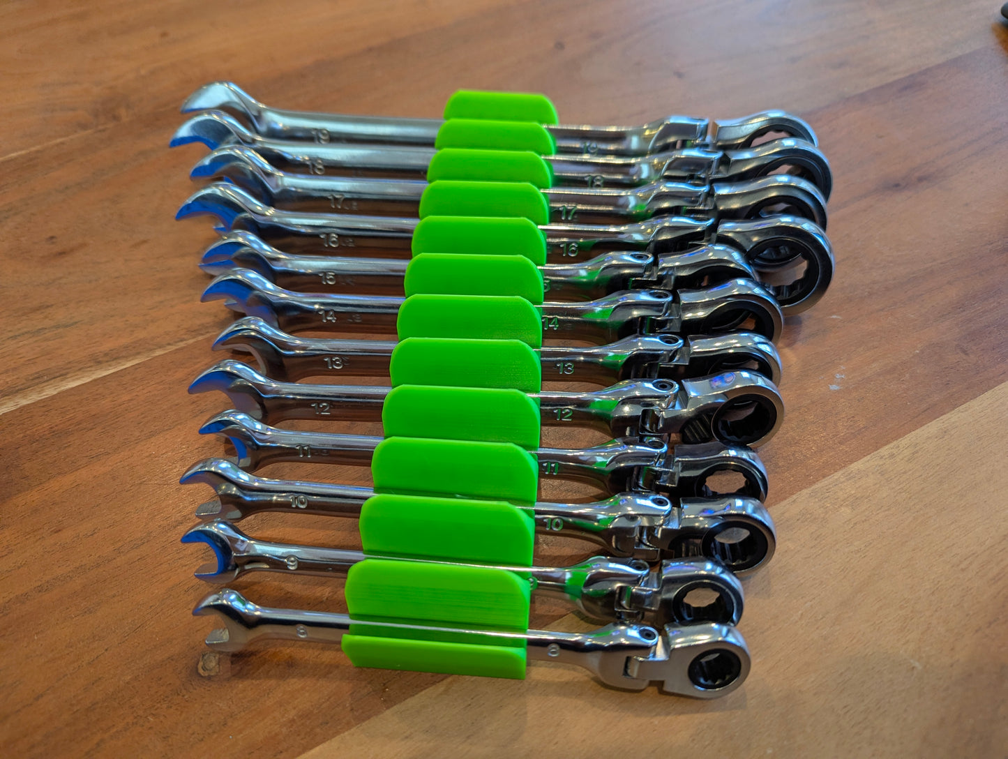 Modular Wrench Organizer with Magnetic Base Set of 12