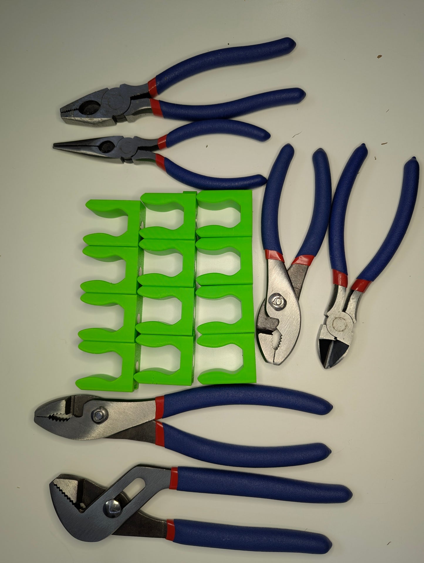 Magnetic Plier Tool Organizer Set of 12, Ideal for Organizing Pliers and Tools