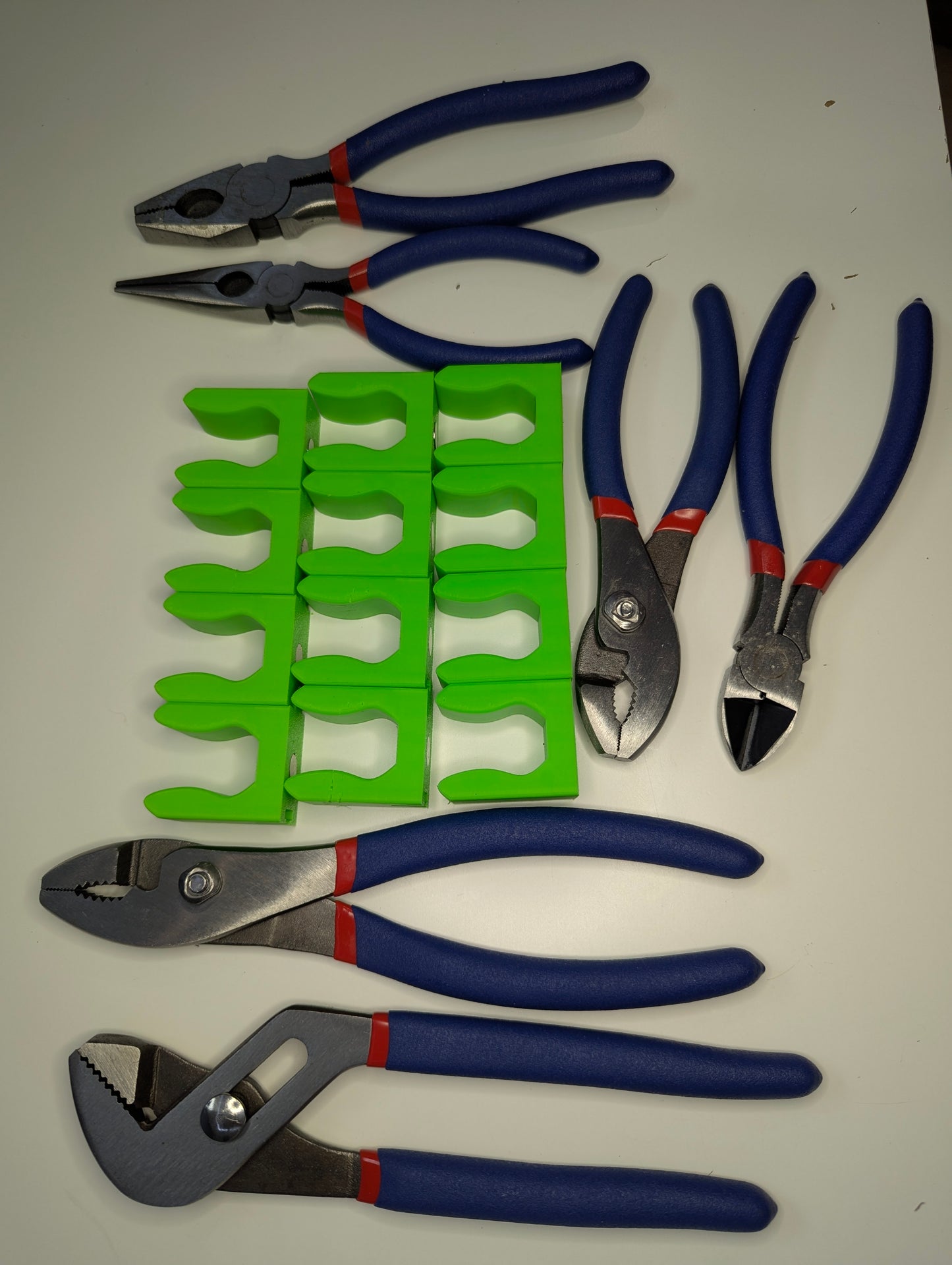 Magnetic Plier Tool Organizer Set of 12, Ideal for Organizing Pliers and Tools