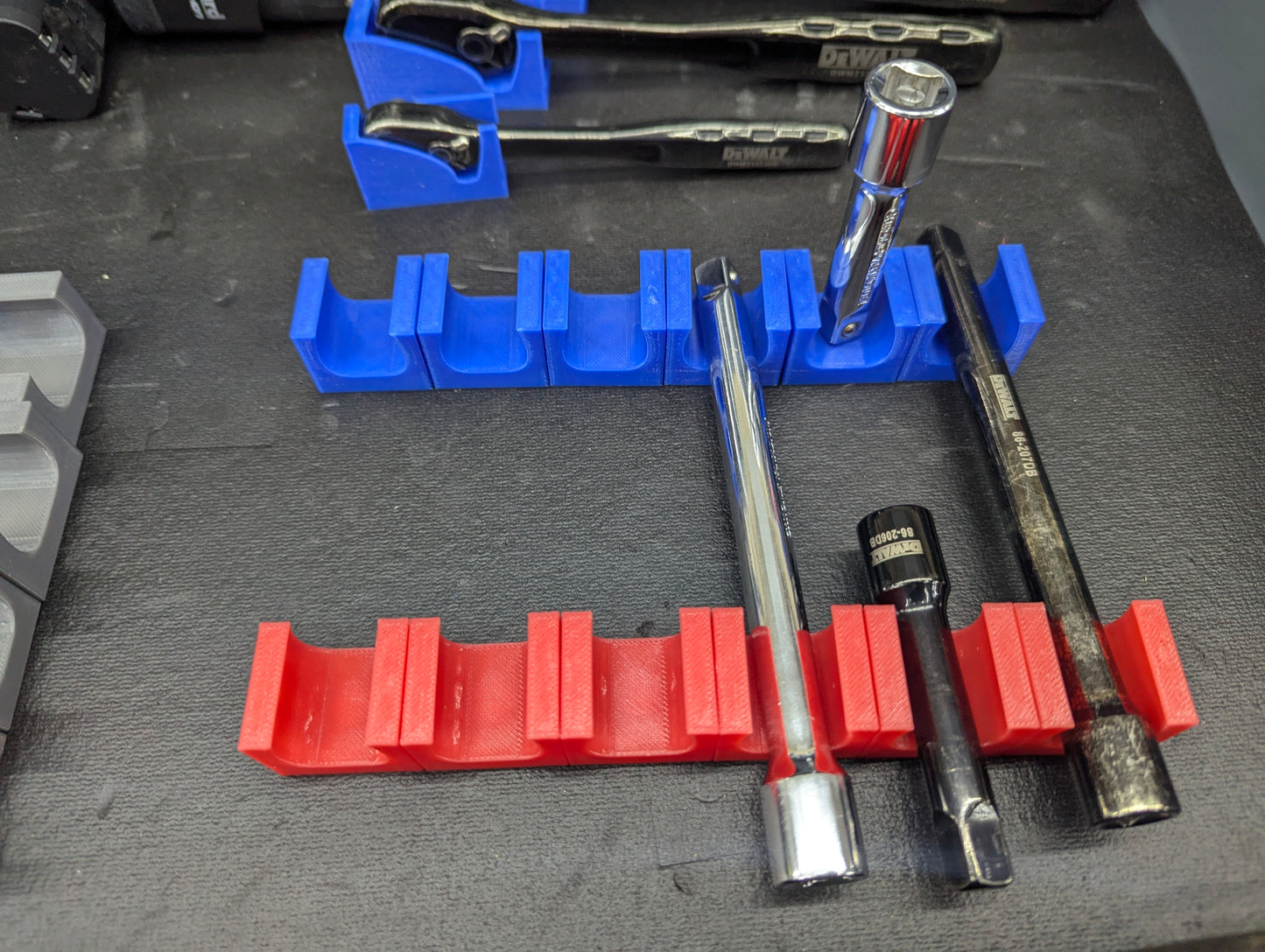 Modular Ratchet Extension Tool Organizer with Super Strong Magnetic Base for 3/8 size