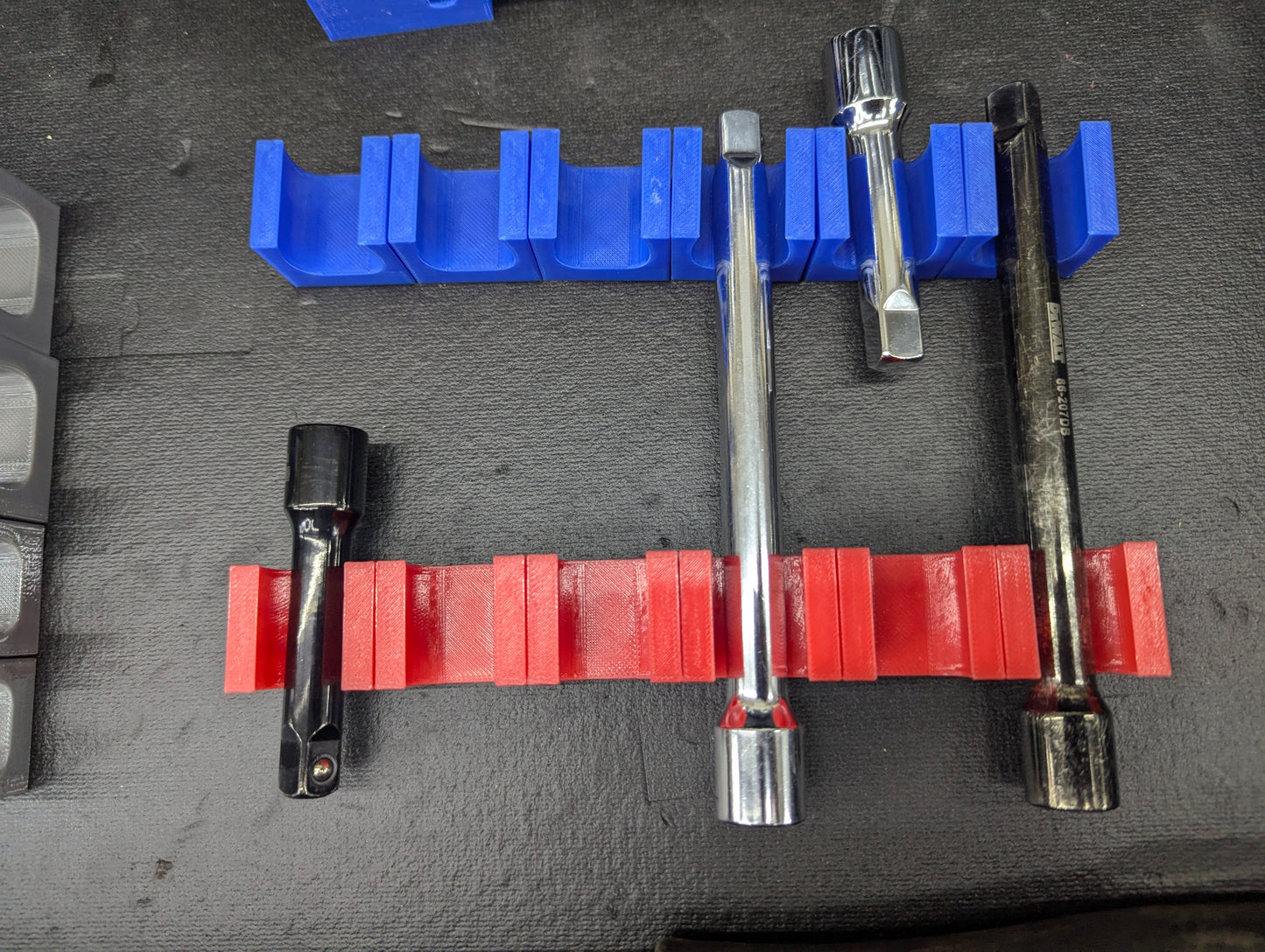 Modular Ratchet Extension Tool Organizer with Super Strong Magnetic Base for 3/8 size