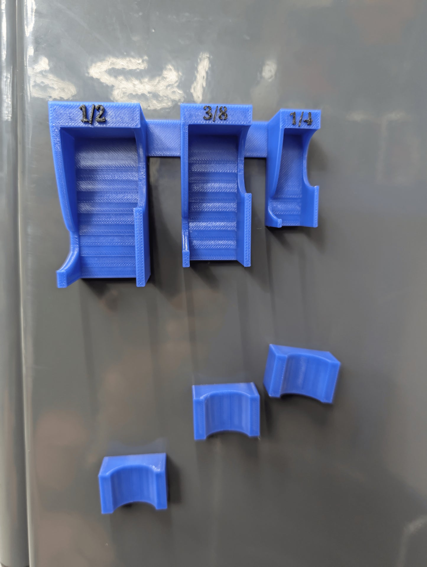Magnetic Ratchet Holder Wall Mount – 1/4", 3/8", 1/2" Set (3pc)