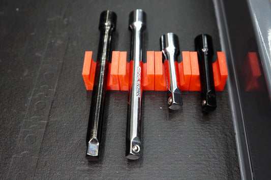 Modular Ratchet Extension Tool Organizer with Super Strong Magnetic Base for 1/2 size