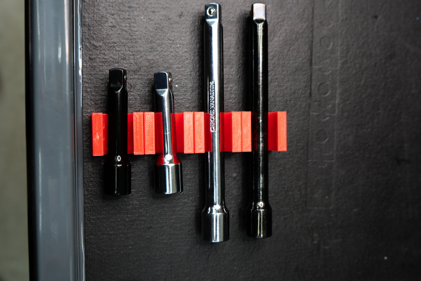 Modular Ratchet Extension Tool Organizer with Super Strong Magnetic Base for 3/8 size
