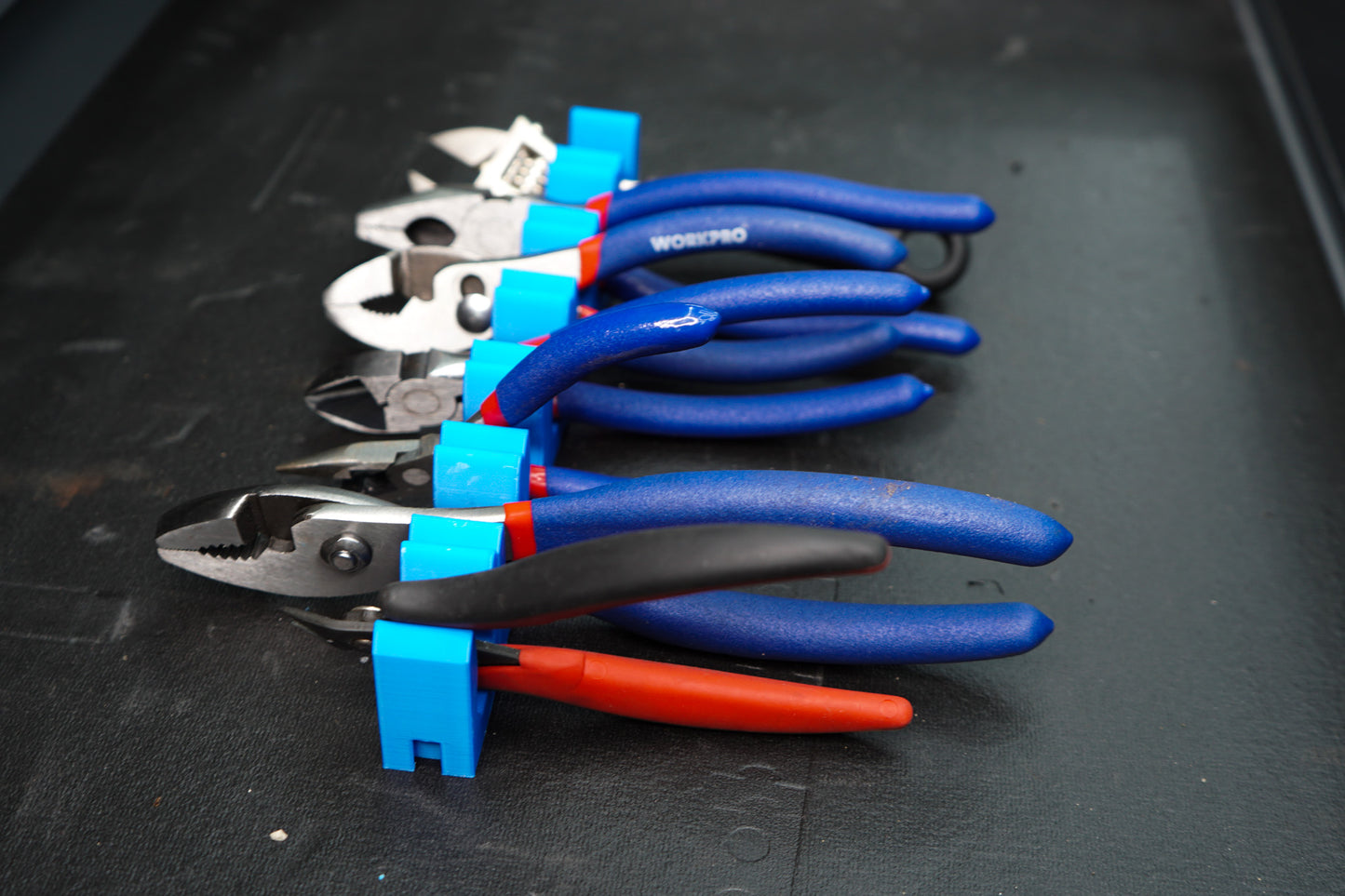Magnetic Plier Tool Organizer Set of 12, Ideal for Organizing Pliers and Tools