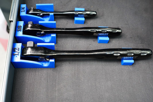 Magnetic Ratchet Tool Organizer with Size - 3-Pack! with Magnetic Enclosure for Easy Storage and Organization