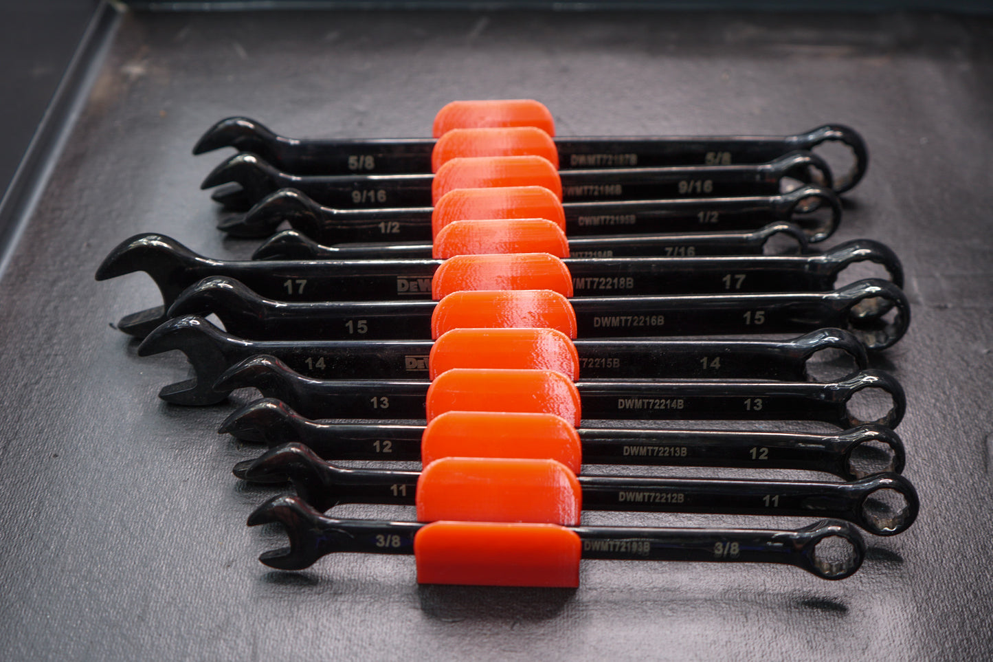 Modular Wrench Organizer with Magnetic Base Set of 12