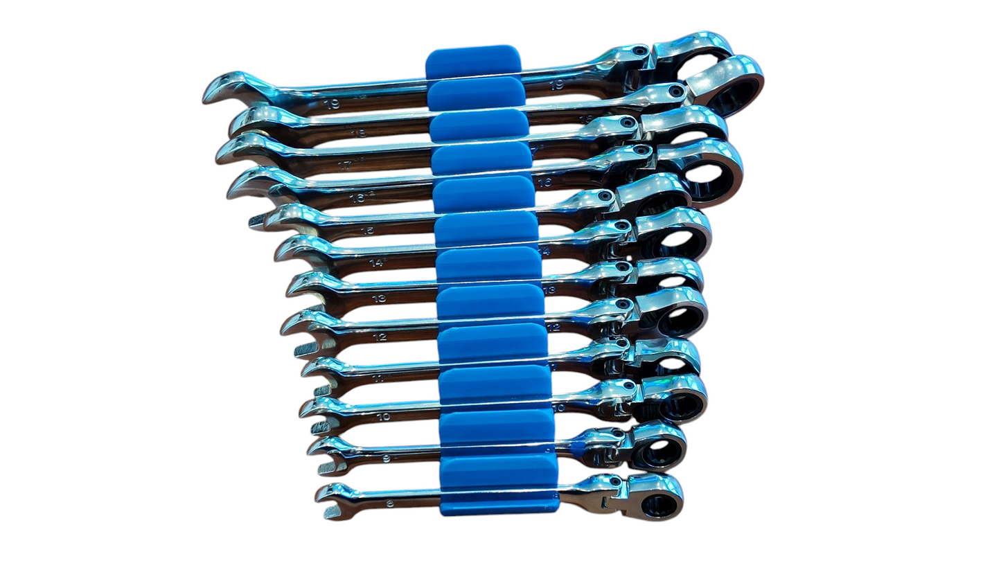 Modular Wrench Organizer with Magnetic Base Set of 12