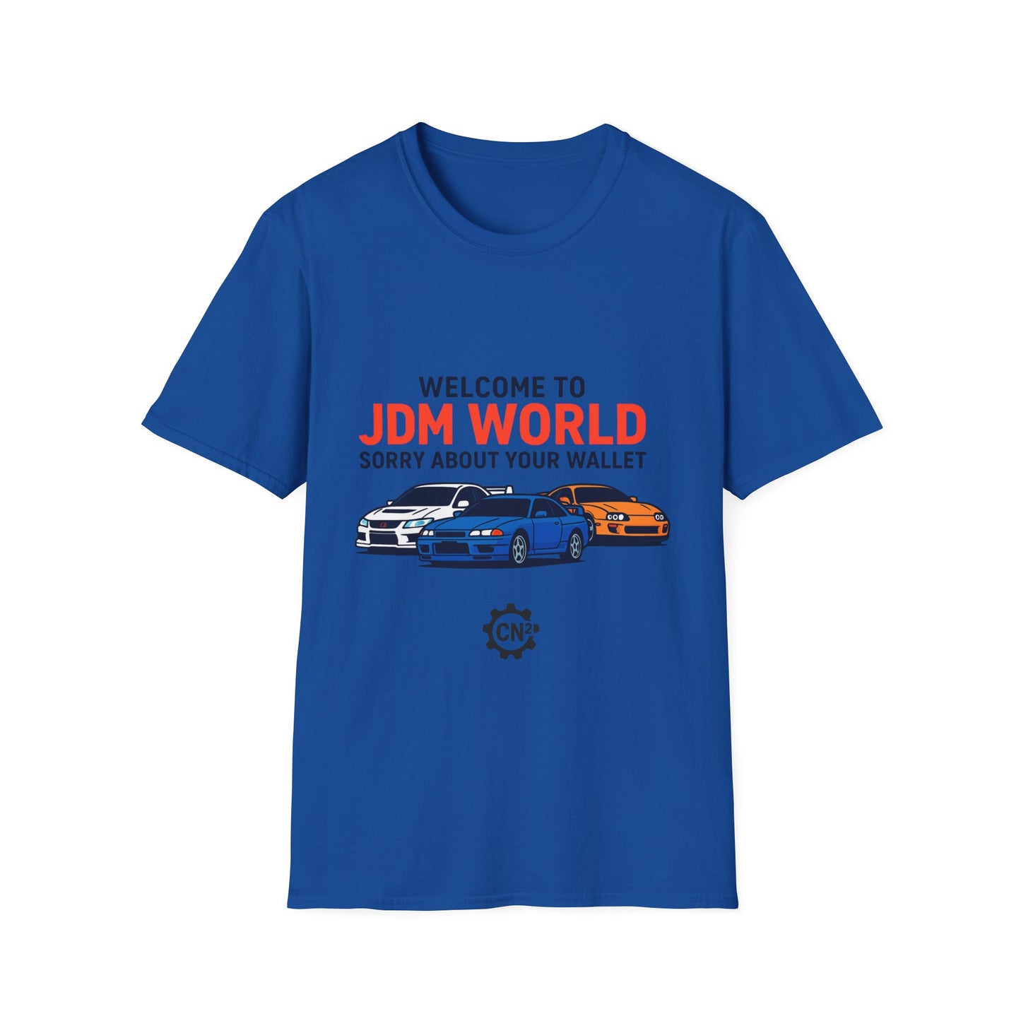 JDM World Car T-Shirt — "Welcome to JDM World, Sorry About Your Wallet" Racing Tee
