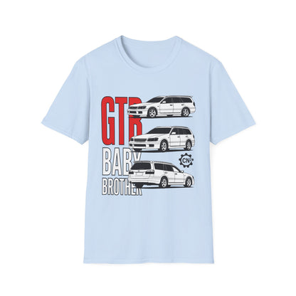 GTR Baby Brother T-Shirt — Vintage JDM Stagea Car Graphic Tee