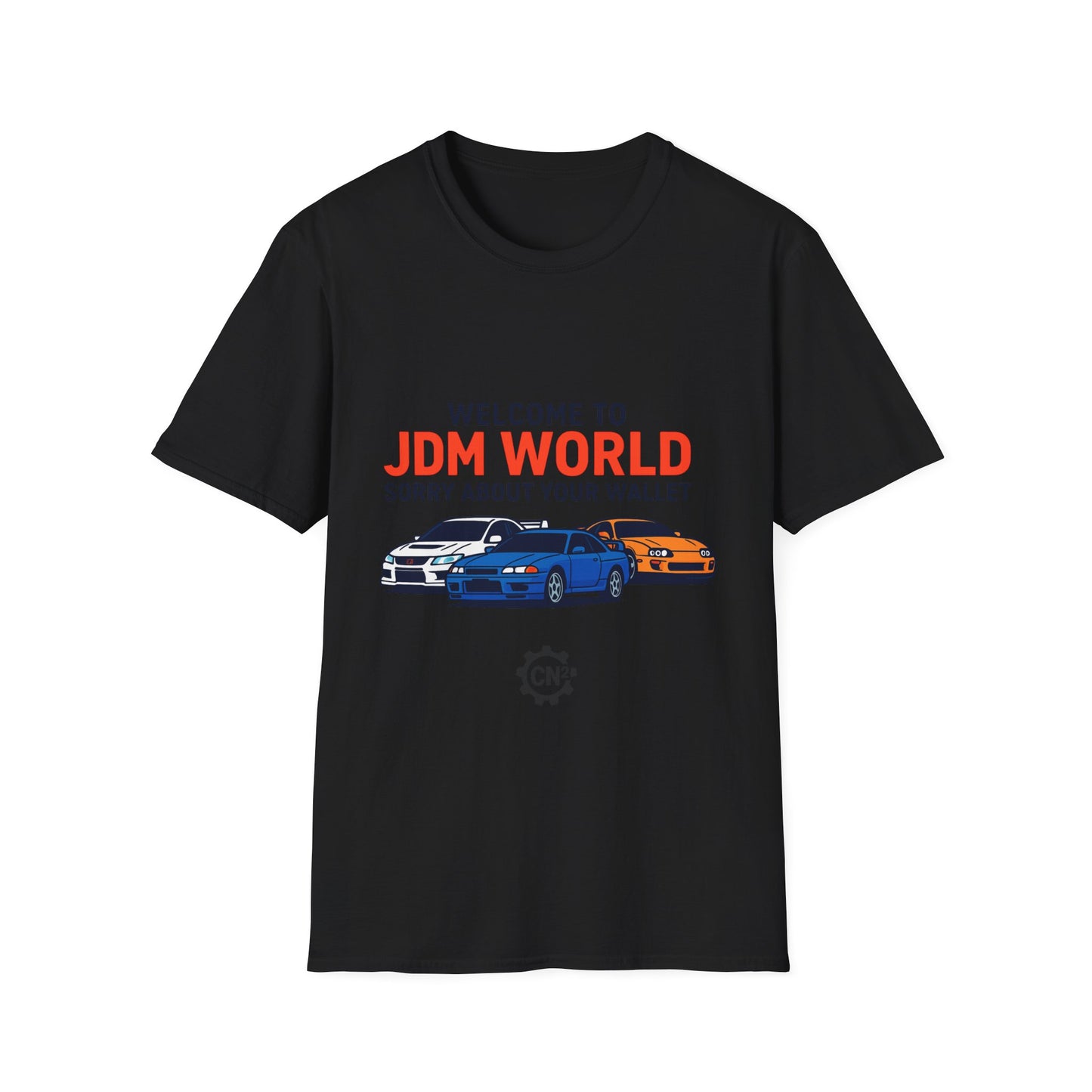 JDM World Car T-Shirt — "Welcome to JDM World, Sorry About Your Wallet" Racing Tee