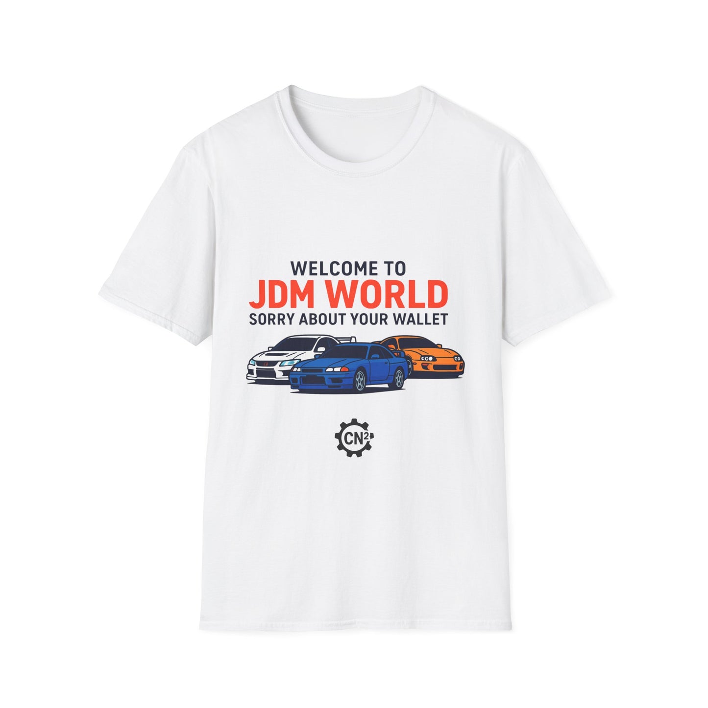 JDM World Car T-Shirt — "Welcome to JDM World, Sorry About Your Wallet" Racing Tee
