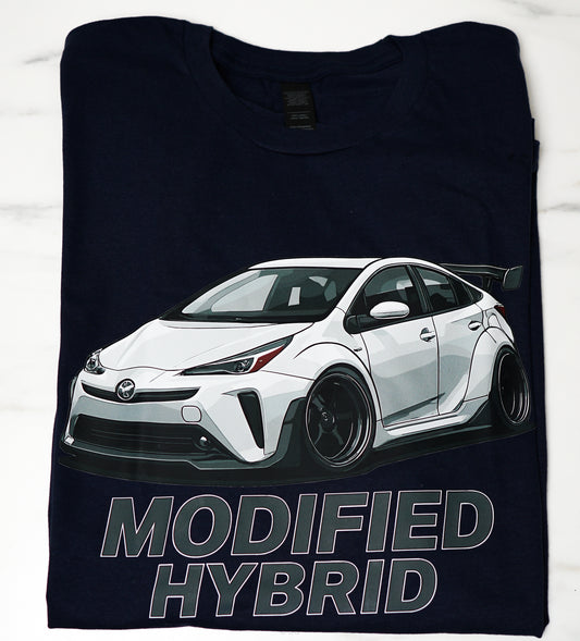 Modified Hybrid Widebody Prius T-Shirt – Navy