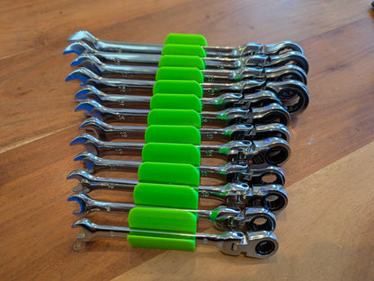 Modular Wrench Organizer with Magnetic Base Set of 12
