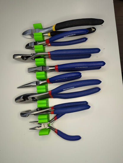 Magnetic Plier Tool Organizer Set of 12, Ideal for Organizing Pliers and Tools