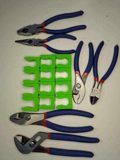 Magnetic Plier Tool Organizer Set of 12, Ideal for Organizing Pliers and Tools