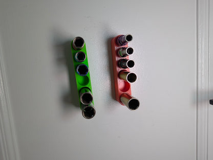 Magnetic Socket Organizer Tray – 6 Slot, Heavy-Duty Tool Holder