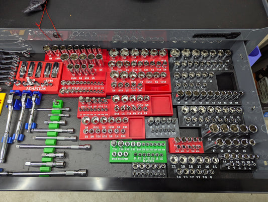 QUINN 428-Piece Master Technician Tool Organizer Trays – Complete Set