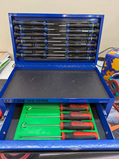 Magnetic Tool Organizer System for Harbor Freight Small Toolbox (US General)