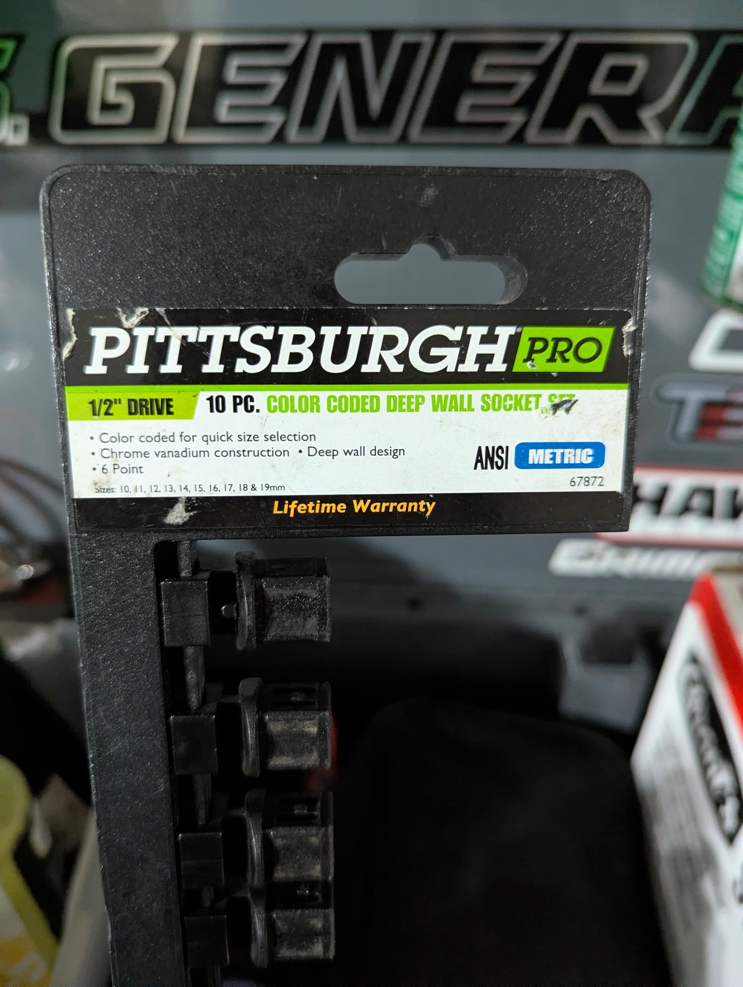 Magnetic 1/2" Socket Organizer Tray – PITTSBURGH Compatible (Harbor Freight)