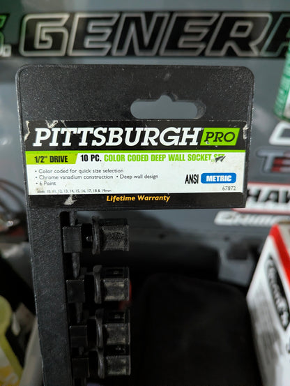 Magnetic 1/2" Socket Organizer Tray – PITTSBURGH Compatible (Harbor Freight)