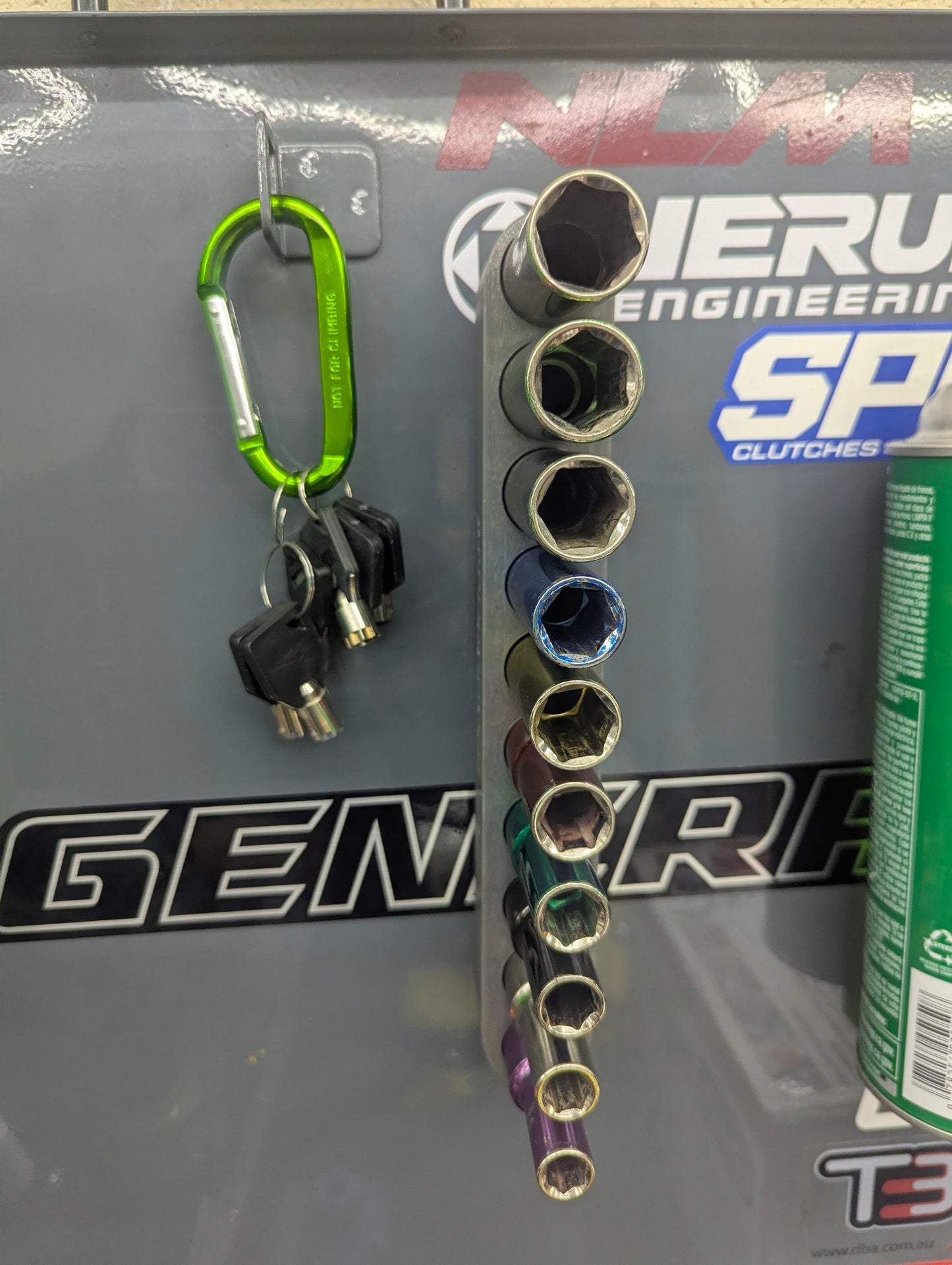 Magnetic 1/2" Socket Organizer Tray – PITTSBURGH Compatible (Harbor Freight)