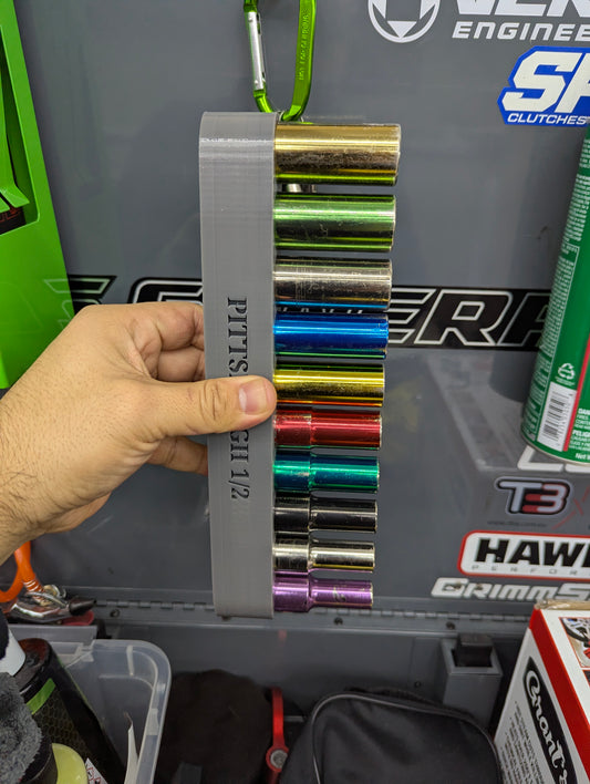 Magnetic 1/2" Socket Organizer Tray – PITTSBURGH Compatible (Harbor Freight)